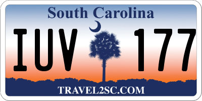 SC license plate IUV177