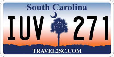 SC license plate IUV271