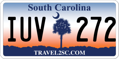 SC license plate IUV272