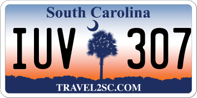 SC license plate IUV307