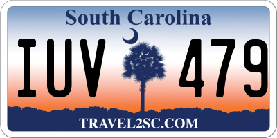SC license plate IUV479