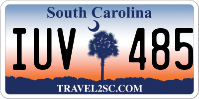 SC license plate IUV485
