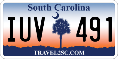 SC license plate IUV491