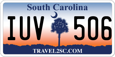 SC license plate IUV506