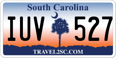 SC license plate IUV527