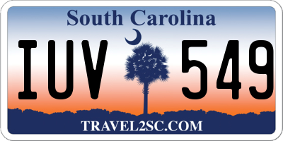 SC license plate IUV549