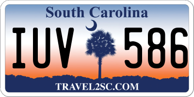 SC license plate IUV586