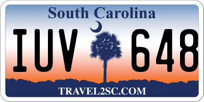 SC license plate IUV648