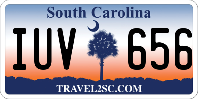 SC license plate IUV656
