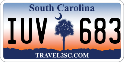 SC license plate IUV683