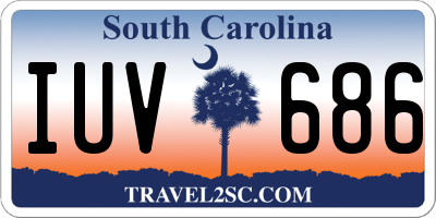 SC license plate IUV686