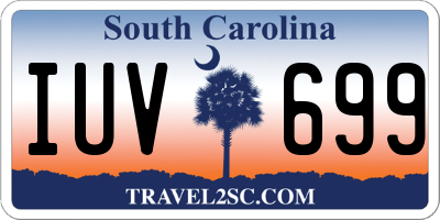 SC license plate IUV699