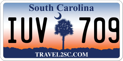 SC license plate IUV709