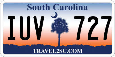 SC license plate IUV727
