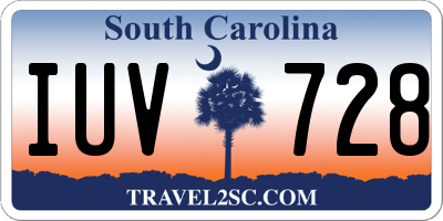 SC license plate IUV728