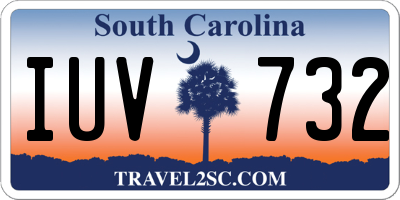 SC license plate IUV732