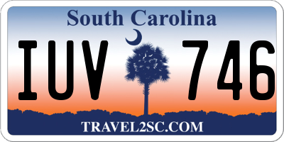 SC license plate IUV746