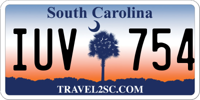 SC license plate IUV754