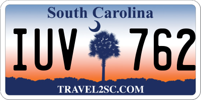 SC license plate IUV762