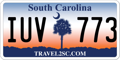 SC license plate IUV773