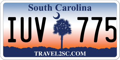 SC license plate IUV775