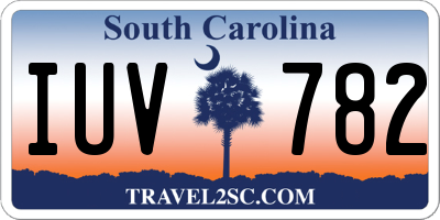 SC license plate IUV782