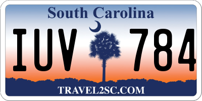SC license plate IUV784