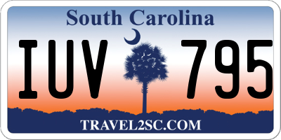 SC license plate IUV795