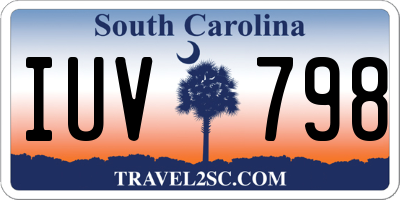 SC license plate IUV798