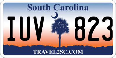 SC license plate IUV823