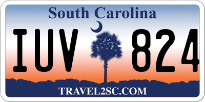 SC license plate IUV824