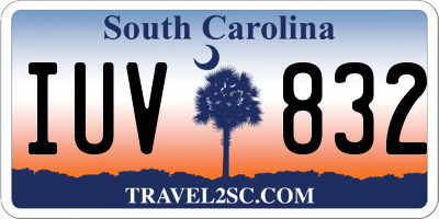 SC license plate IUV832
