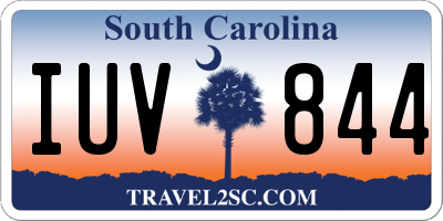 SC license plate IUV844