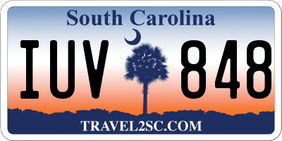 SC license plate IUV848