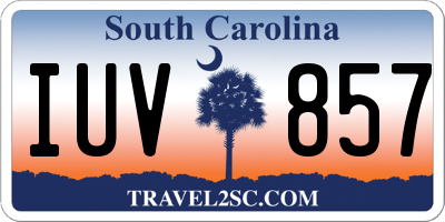 SC license plate IUV857