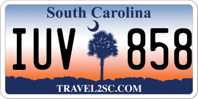 SC license plate IUV858