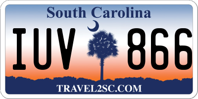 SC license plate IUV866