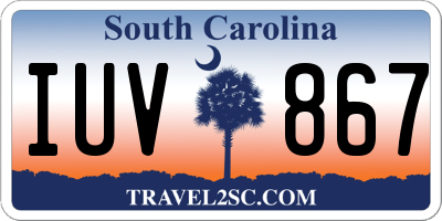 SC license plate IUV867