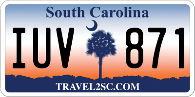 SC license plate IUV871
