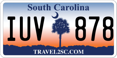 SC license plate IUV878