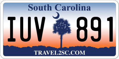 SC license plate IUV891