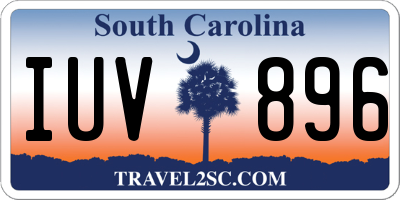 SC license plate IUV896