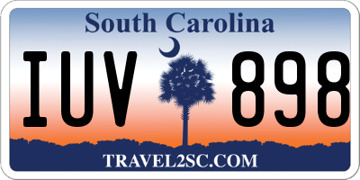 SC license plate IUV898