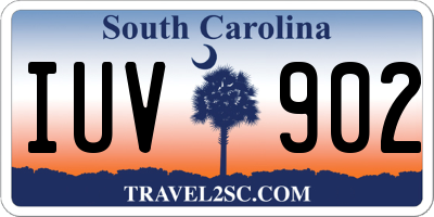 SC license plate IUV902