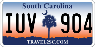 SC license plate IUV904
