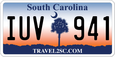 SC license plate IUV941