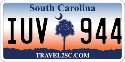 SC license plate IUV944