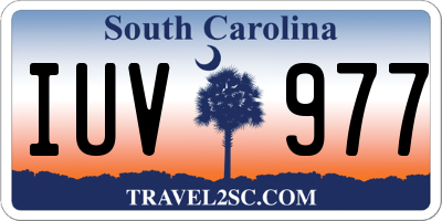 SC license plate IUV977