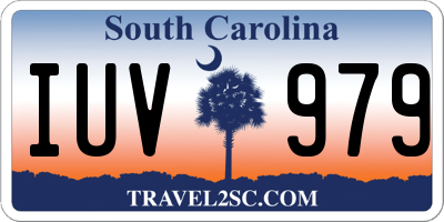 SC license plate IUV979