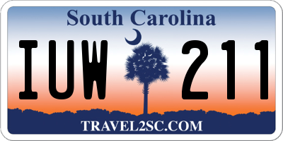 SC license plate IUW211
